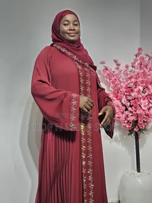 Dubai Lux Plated Abaya