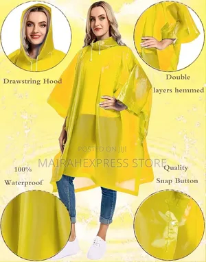 1pc Adult Eva Heavy-guage Waterproof Vinyl Raincoat