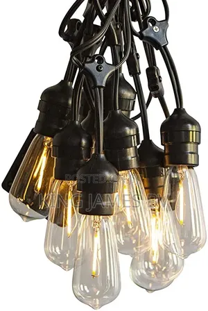 Black Rope Lampholder Light