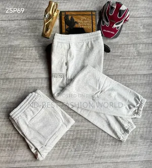 White Quality Joggers