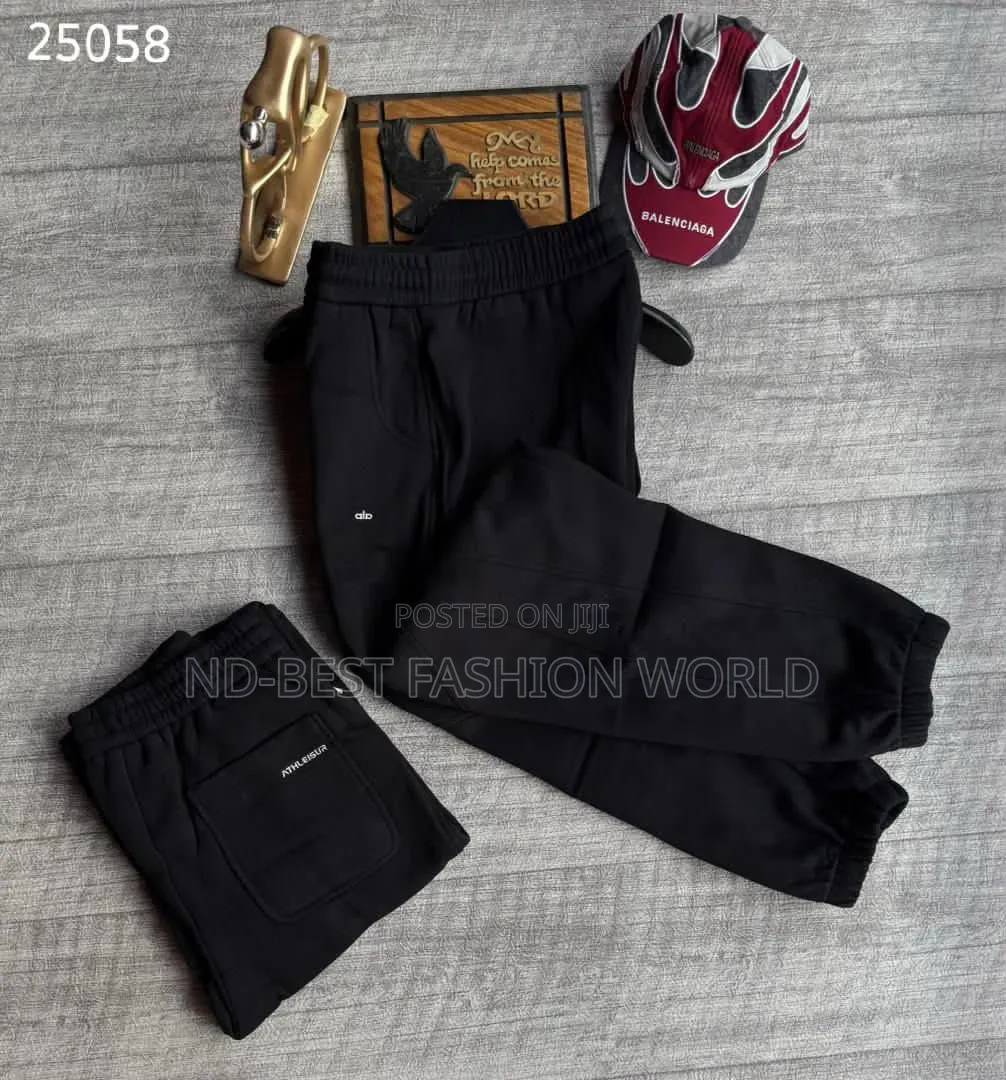 White Quality Joggers