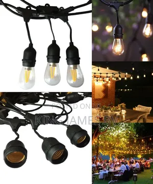 Decorative Rope Lampholder and String Light
