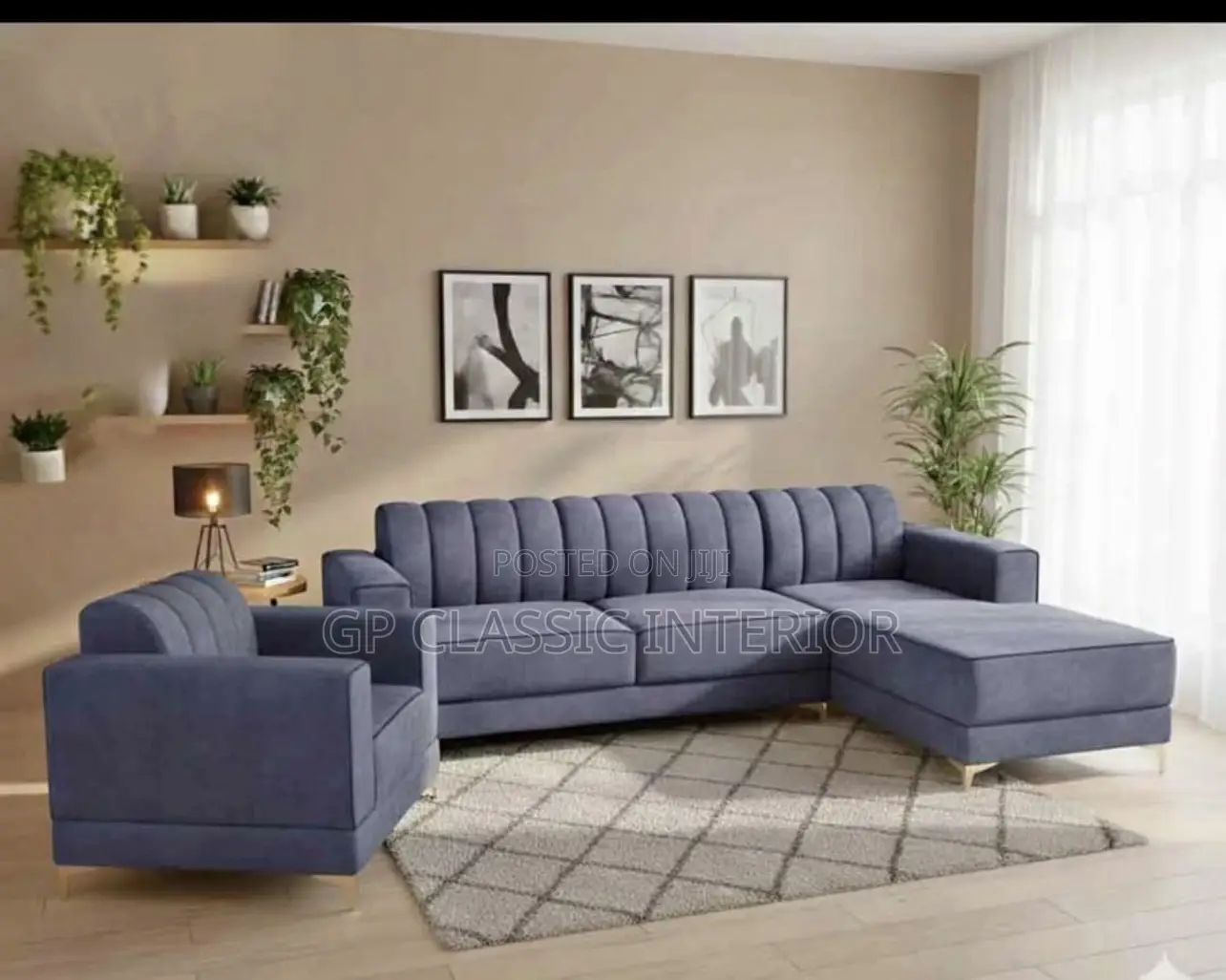 Lshape Chair Grey