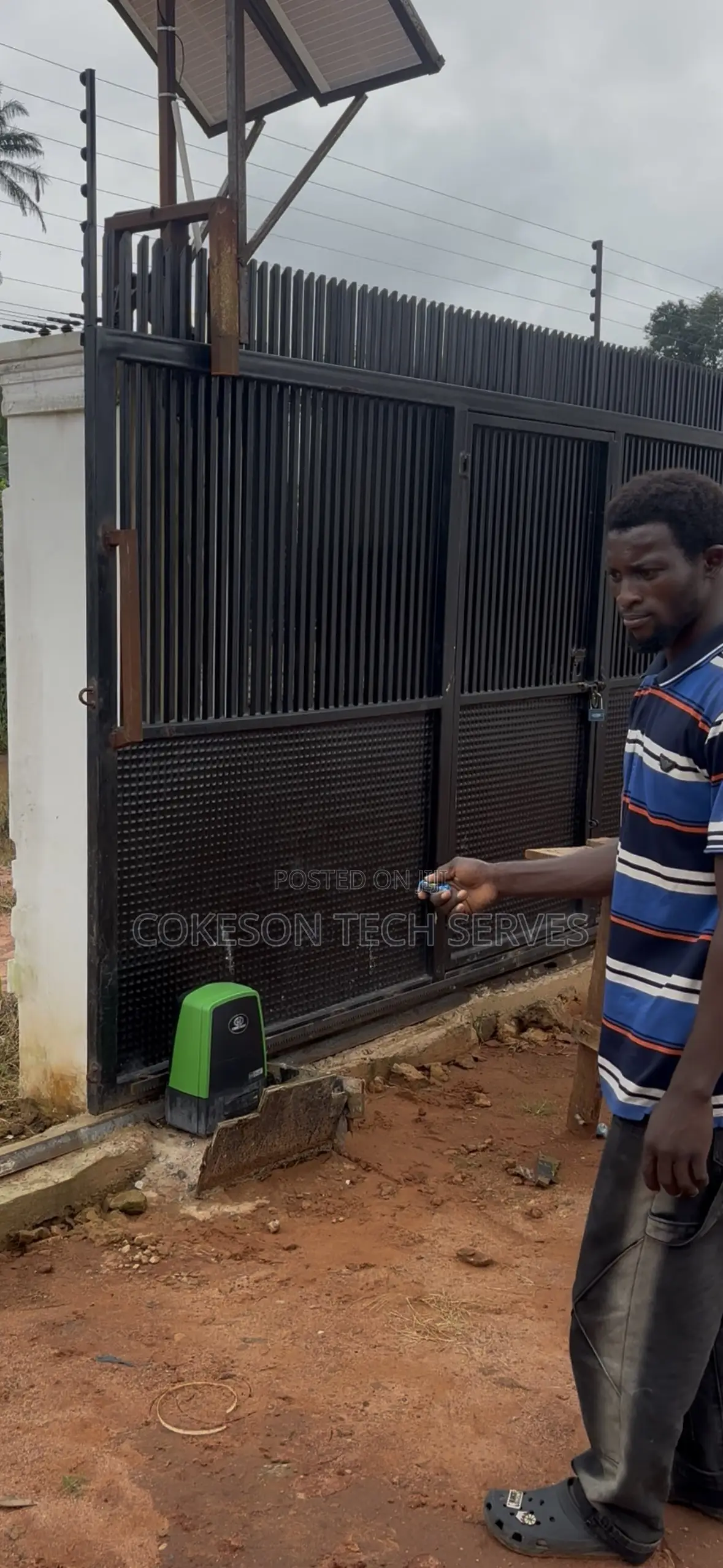 Automatic Sliding Gate Installation