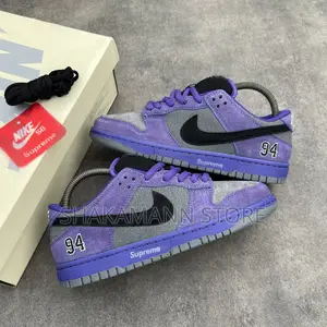 Original Nike Sb Dunk Supreme Purple and Grey