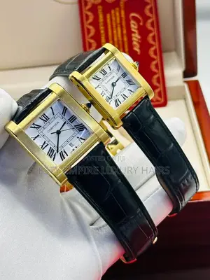 High Quality Couples Cartier Leather Watch