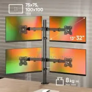 Desk Mount/Hanger for Four Monitors 13"-32" (Onkron D421e)