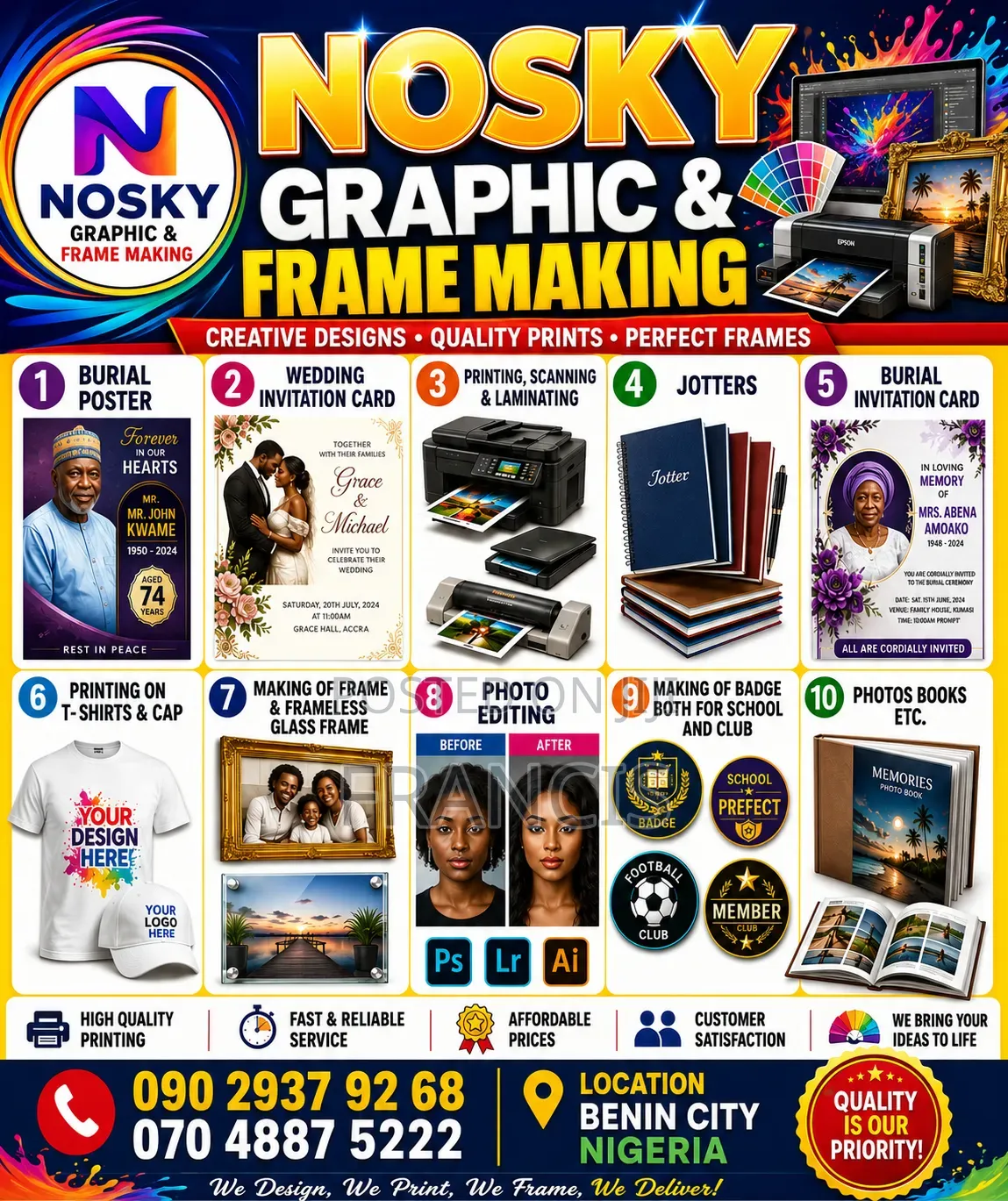 Graphic Design and Frame Making