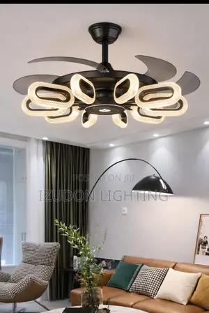 600mm Exotic Gold Fan Fancy Chandelier Light