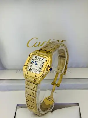 Quality Cartier Rose Gold Mixed Silver Female Chain Wrist Watch