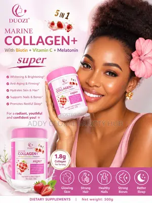 Super Marine Collagen 5 in 1 (Vitamin C, Melatonin Biotin ) 500g