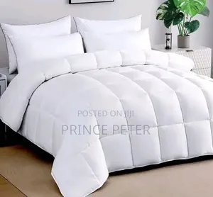 One Yard Pure America Cotton White Duvet, Bedsheet and Duvet Cover