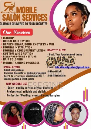 Ri Mobile Hair and Beauty Services. Bringing Salon to Your Doorstep