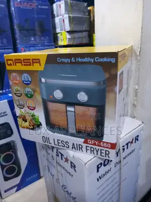 Qasa 6l Family Size Air Fryer With Timer Temperature Control