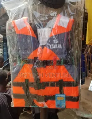 Yamaha Branded Orange And Gray Unisex Life Jacket Available In Nigeria