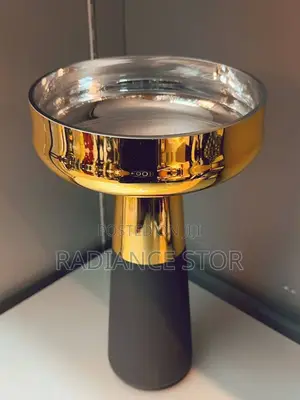 15 by 30cm Black Gold Flower Vase