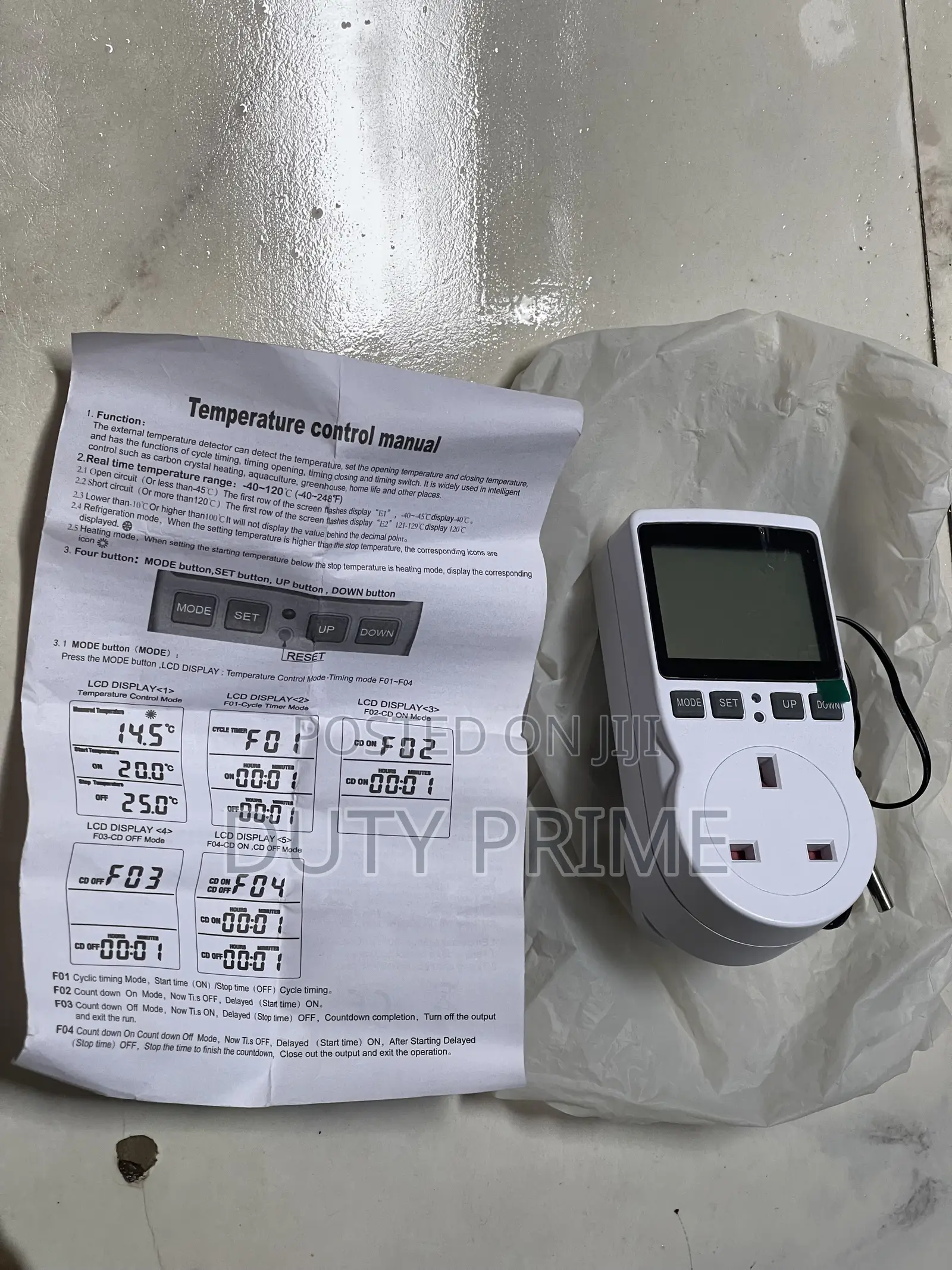 Digital Temperature Controller Socket Timer