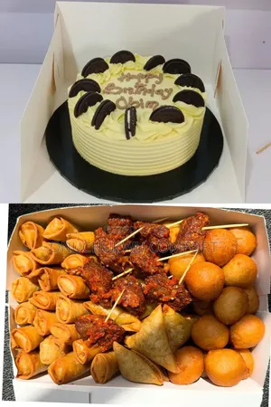 We Specialise in Cakes, Small Chops, Surprises, Events Planning Etc