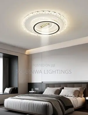 Bladeless Ceiling Fan Light Modern Minimalist Large Ceiling Lamp
