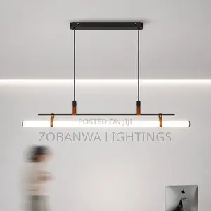 Modern Led Long Tube Chandelier Kitchen Table Dining Room