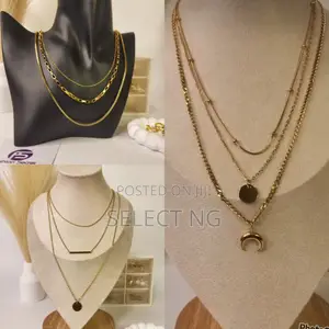 3 Layered Necklace - Gold Plated Stainless Steel