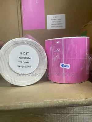Pink 100*150mm by 500labels Direct Thermal