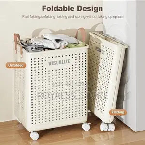 Foldable Laundry Basket With Wheels