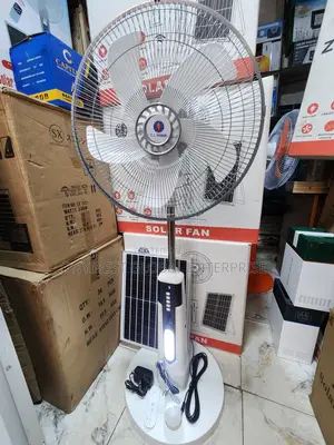 16inches ZDL Shadia Solar Rechargeable Fan Comes With Panels and Bulb