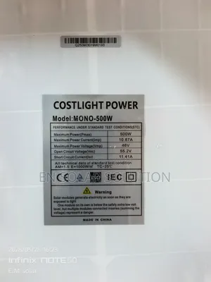 500watts Solar Panels Available