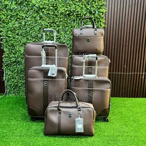 Moonlight 6-Piece Leather Set - Coffee Brown