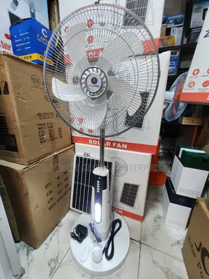 16inches ZDL Shadia Solar Rechargeable Fan Comes With Panel and Bulb