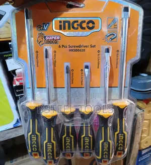 6pcs Set of Ingco Screwdriver – Strong Durable Tool Set