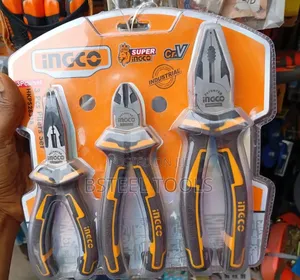 3pcs Set of Ingco Pliers – Strong Durable Hand Tool Set