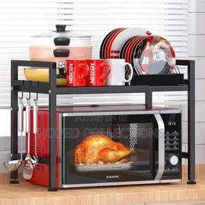 2 Tier Expandable Microwave Rack
