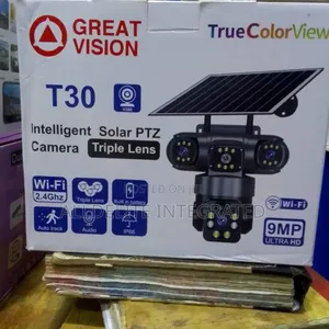 Great Vision T30 Intelligent Solar PTZ Camera – 9mp Ultra Hd