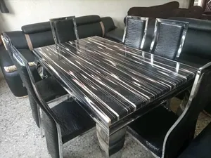 Marble Top Dining Table With 6 Seaters