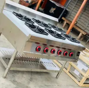 6 Burner Red Nub Cooker