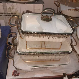 Ceramic Chaffing Dish- 3 Sets