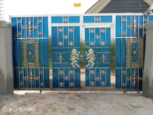 Blue and Sliver Stainless Gate