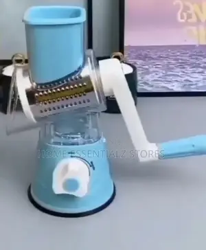 3-in-1 Manual Rotary Vegetable Slicer Grater - Table Top Drum Grater