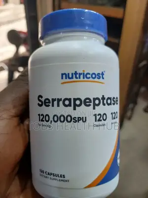 Nutricost Serrapeptase 120,000 Spu,120 Capsules,Immune Sinus Support
