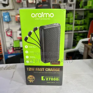 Oraimo 27000 Mah With Attached Cable
