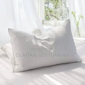 Couture White Goose Feather and Down Sleeping Pillow