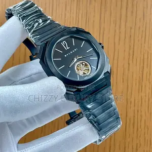 Bvlgari Quality Luxury Men Chronograph Chain Strap Wristwatch