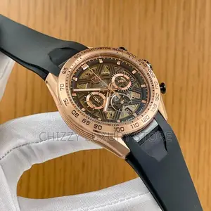 Tag Heuer Quality Luxury Men Genuine Leather Wristwatch