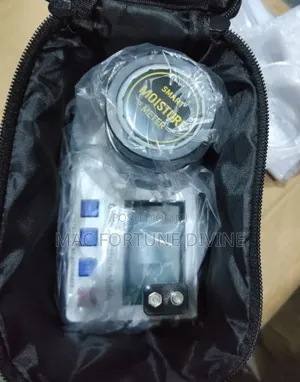 Smart Grain Moisture Meter Packaged in Black Carrying Case