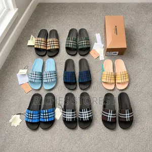 Burberry Check Slides | Lorash Luxury