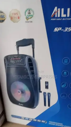 Ailipu Professional 15-Inch Sound System With Microphone Bluetooth