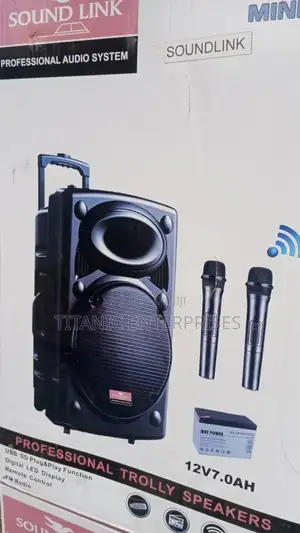 Ailipu Professional 15-Inch Sound System With Microphone Bluetooth