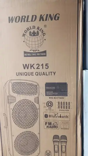World King Professional Double Speaker Sound System With Bluetooth